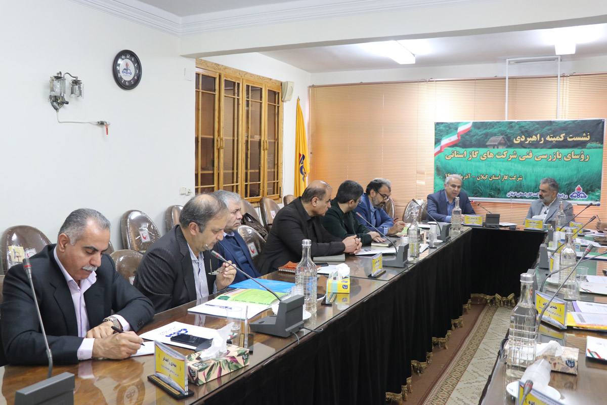 نشست کمیته راهبردی رؤسای بازرسی فنی شرکت‌های گاز استانی برگزار شد